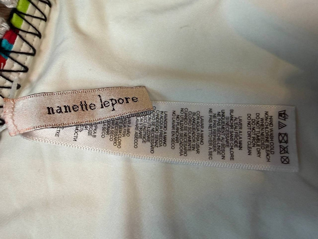 Nanette Lepore Crochet Multi Bikini Bottom L NWOT $88
