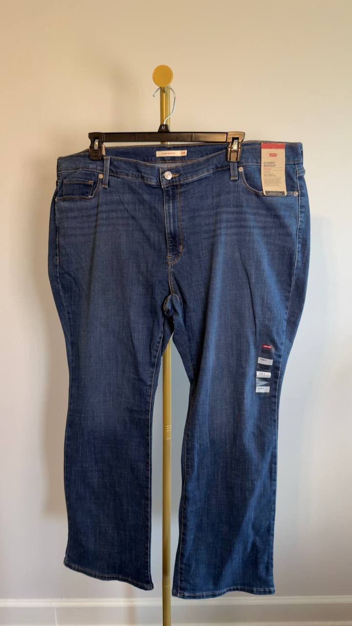 Levi’s Classic Bootcut Jeans Plus Size 26W Lapis Awe NWT $69.50