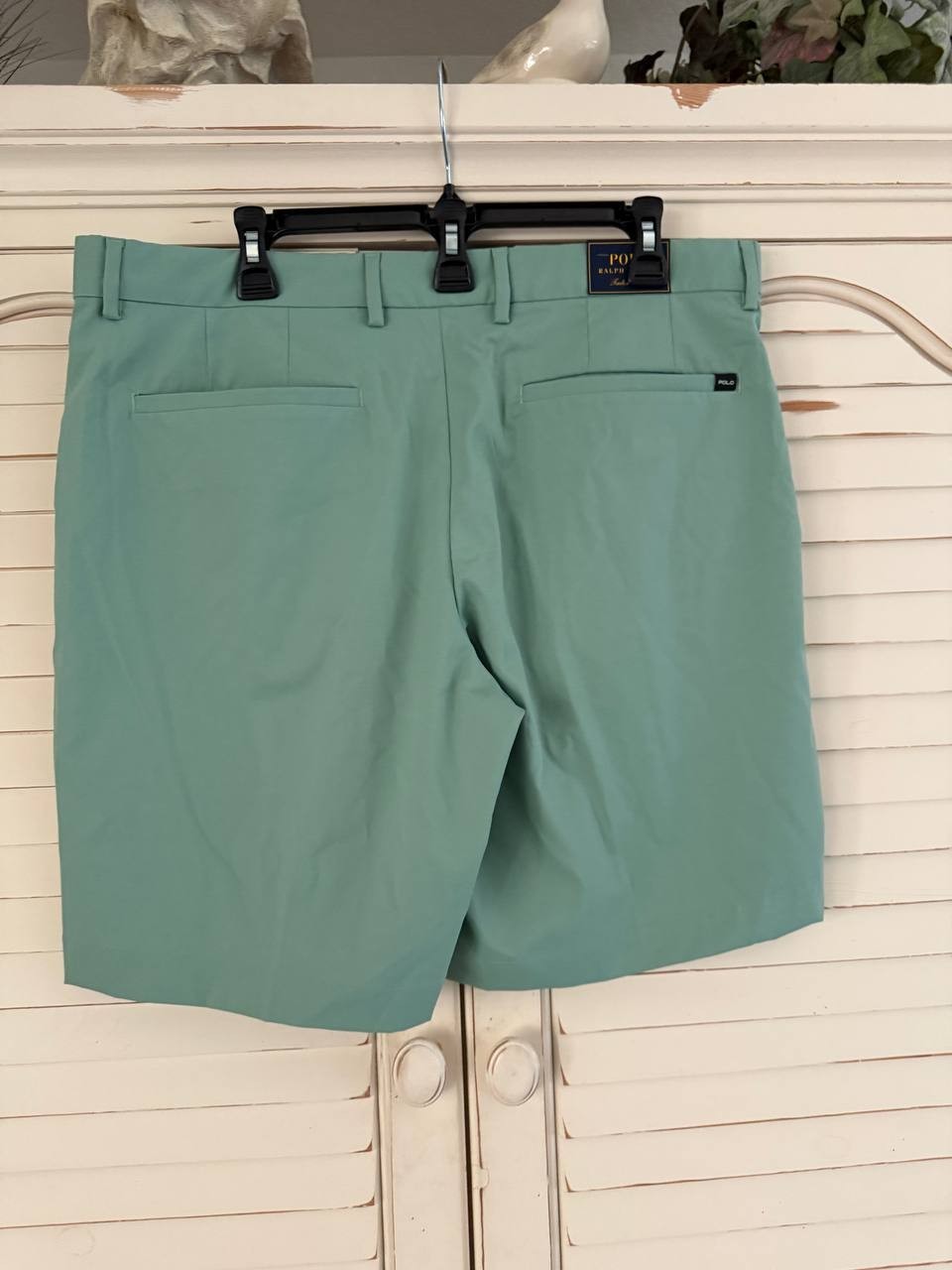 Polo Ralph Lauren Men's Performance Fit Twill Shorts, Faded Mint, Size 35