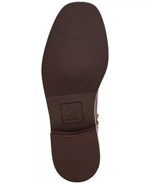 DV Dolce Vita Jernie Wide Calf Tall Riding Boots Tan Smooth 10M Man‑Made $99 NWB