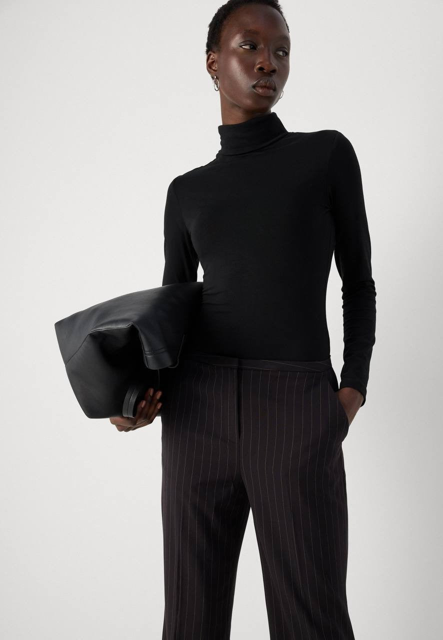 DKNY Pinstripe Trousers – Black/Whiskey – Size 12 – NWT – $99