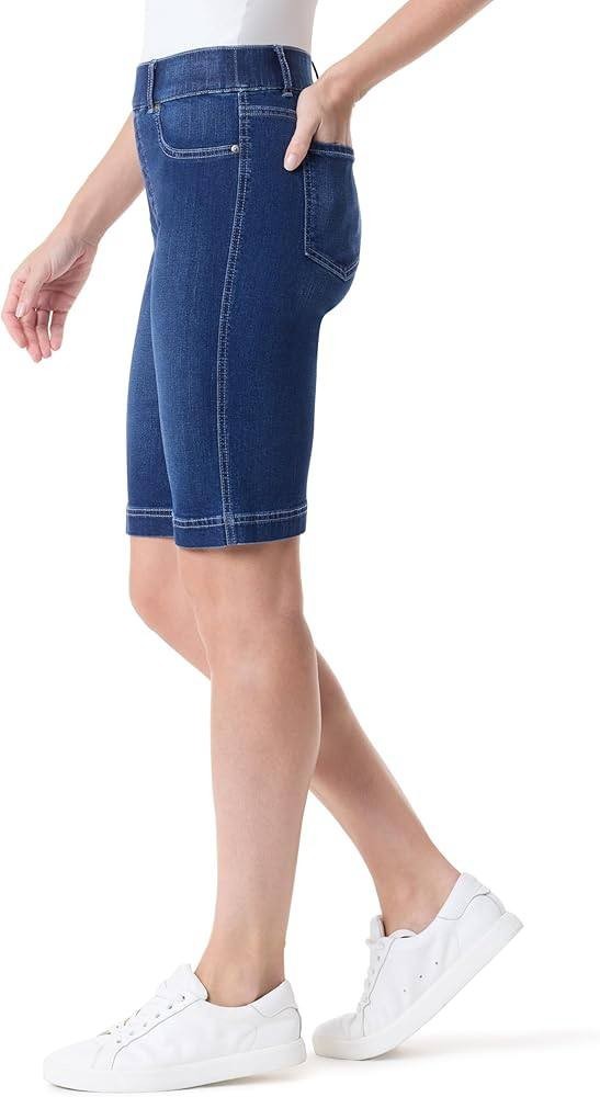 Gloria Vanderbilt Women’s High‑Rise Shorts Metz 4 NWT $48
