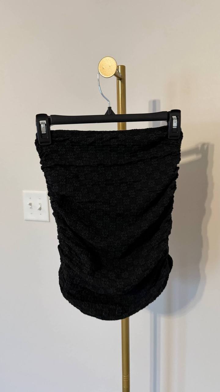 Free People ONE Convertible Mini SKIRT-TOP Black Size S/P Pre‑Owned msrp$128