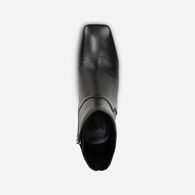 Naturalizer Christine Dress Bootie Black 8M Leather Square Toe $190 NWB