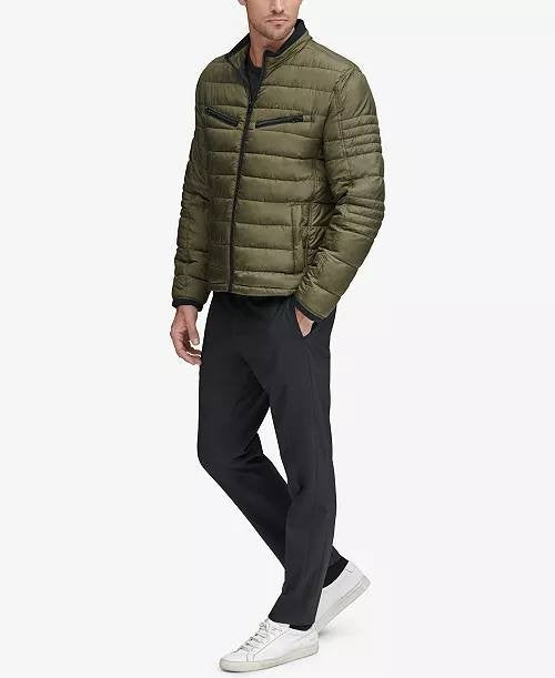 Marc New York Men’s Grymes Packable Racer Jacket Olive 2XL $250 NWT