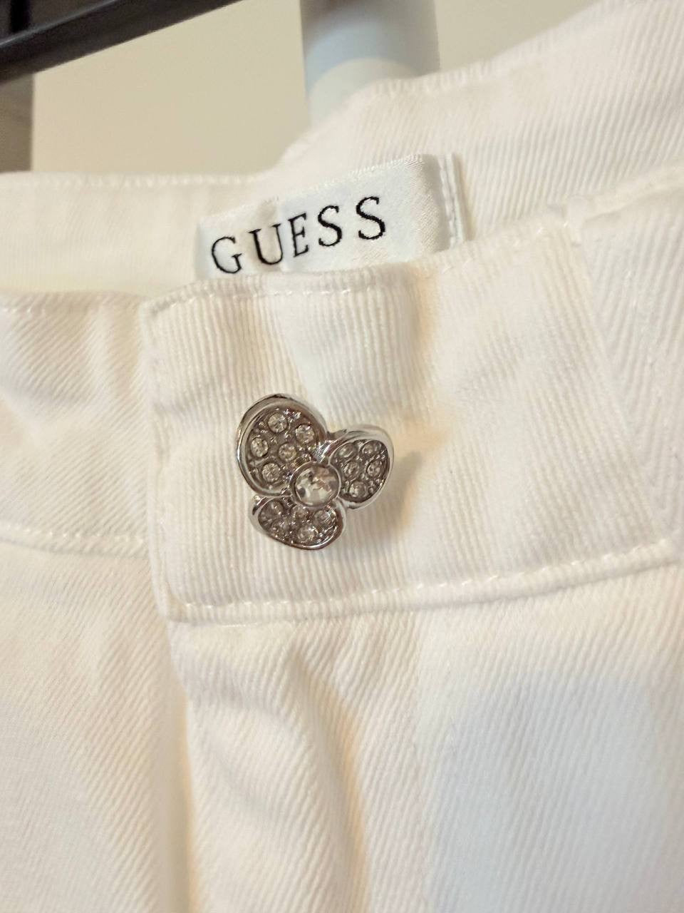 Guess Mardi Wide‑Leg Jeans – White – Size 28x32 – NWT – $138
