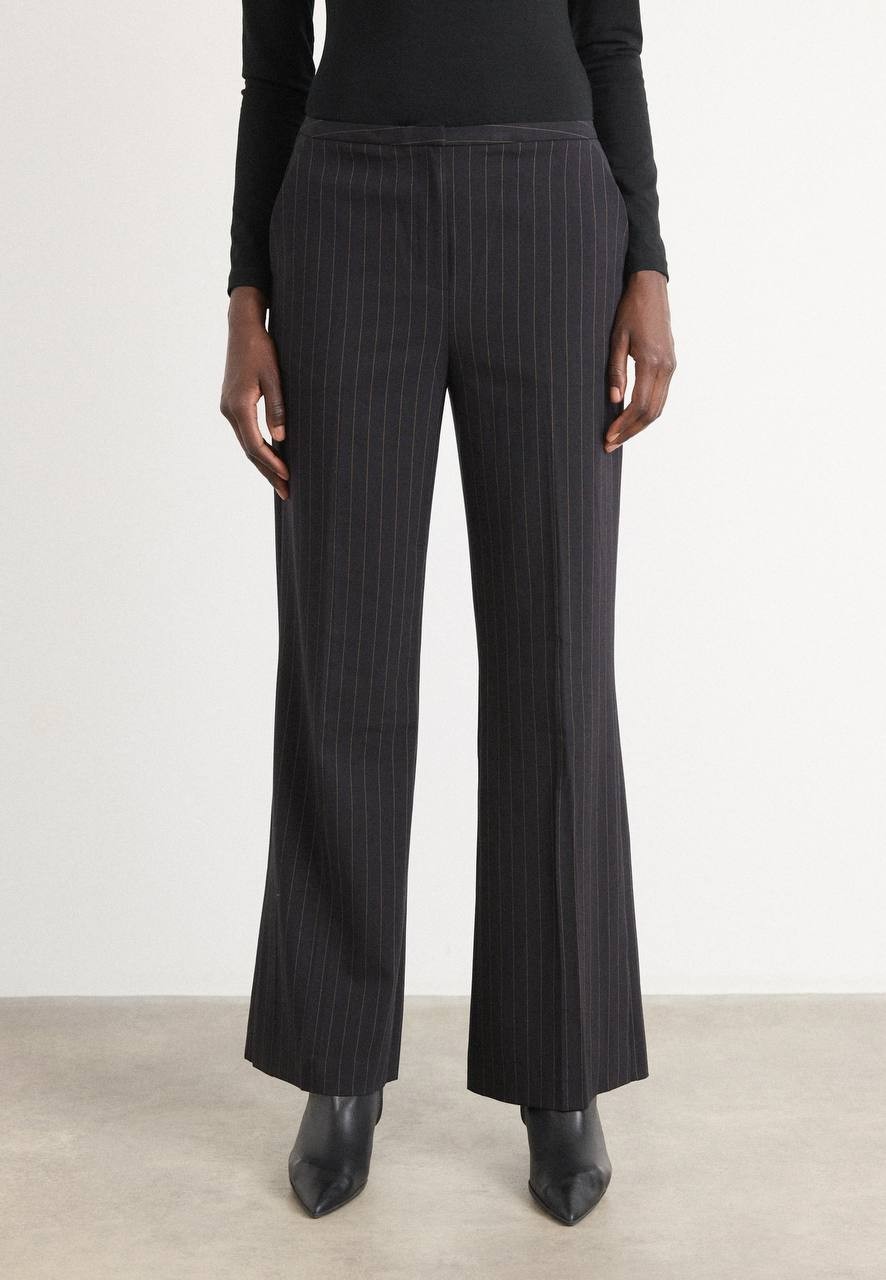 DKNY Pinstripe Trousers – Black/Whiskey – Size 12 – NWT – $99