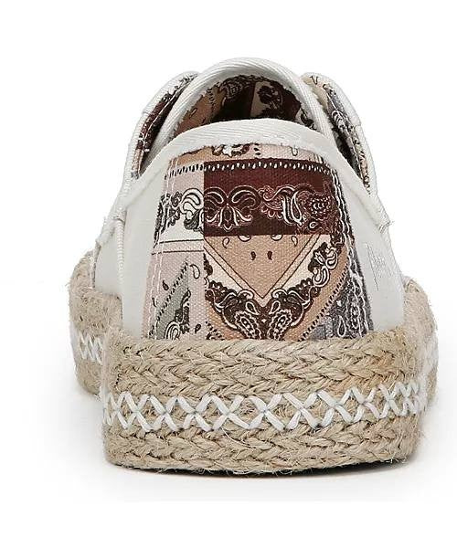 Blowfish Malibu Cream Fabric Sneakers 10M NIB MSRP $59.99