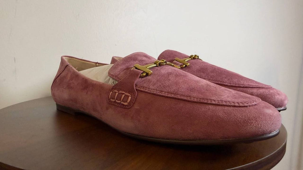 Giani Bernini Tailored Loafers 9.5M Mauve Suede New in Box