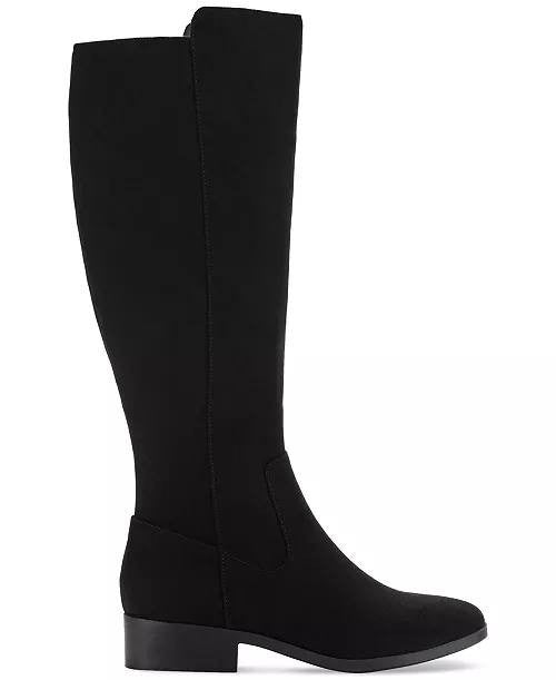 Style&Co Black Tall Fabric Boots Size 8 NIB MSRP $79.90