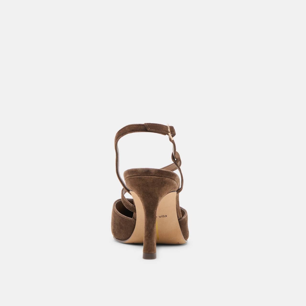 Dolce Vita Kamra Heels Dark Brown Suede Slingback Pumps 9M NWB MSRP $150