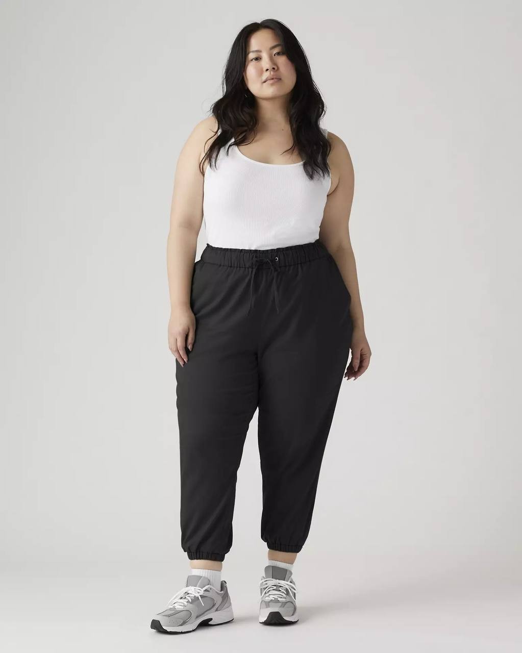Levi’s Women’s Off Duty Joggers Plus Size Black High Rise Size 24W NWT $59.50