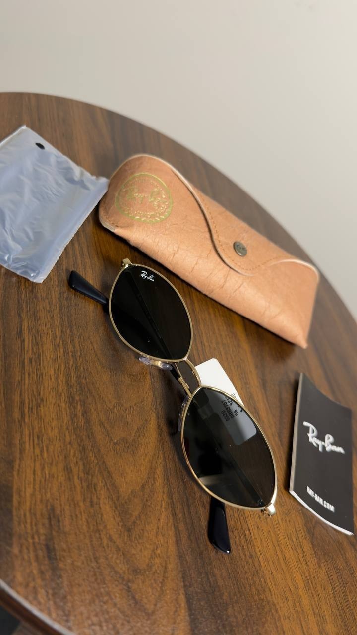 Ray‑Ban  Kai  59mm  Polarized  Oval  Sunglasses  Gold/Dark  Grey  NWT  $160