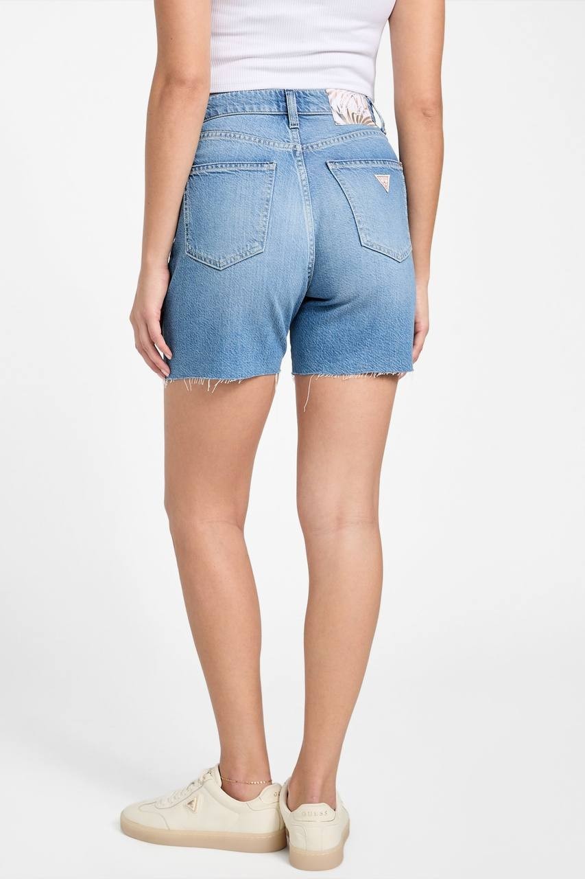 Guess Eco 80s Pedal Denim Shorts Blue 25 NWT $89