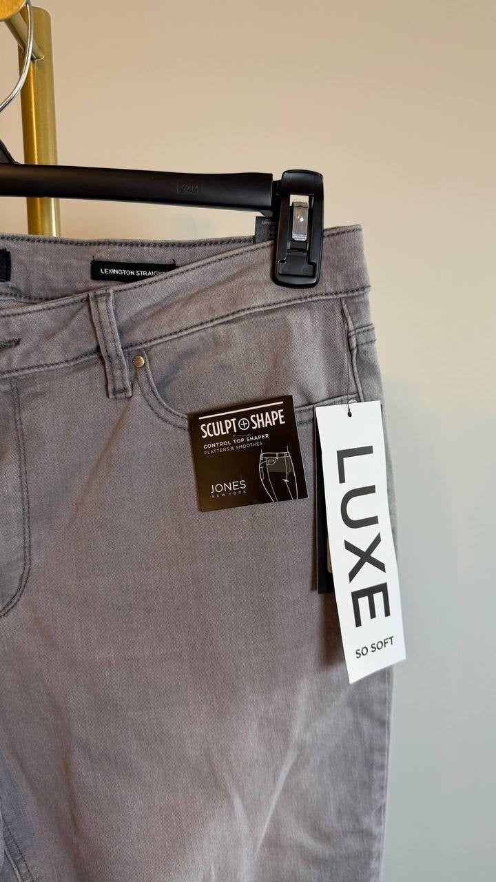 Jones New York Women’s Stretch Denim Lexington Jeans Slater Size14P/32 MSRP$69,5