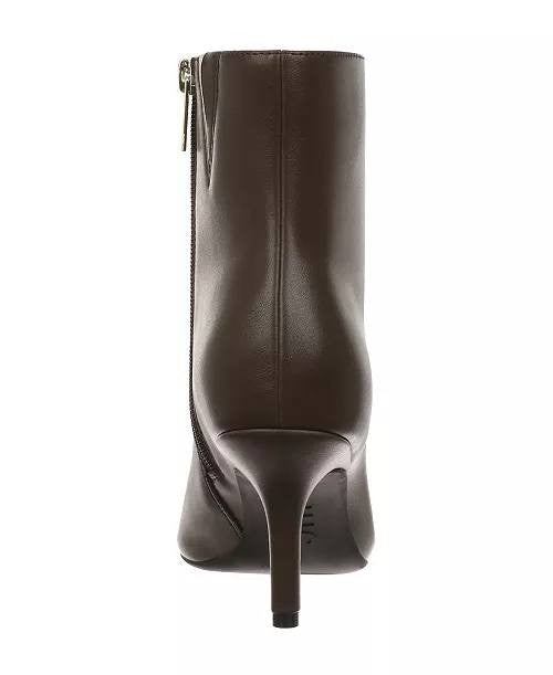 INC Malenee Ankle Boots Size 8.5M Reach Truffle Smooth New No Box msrp $99.90