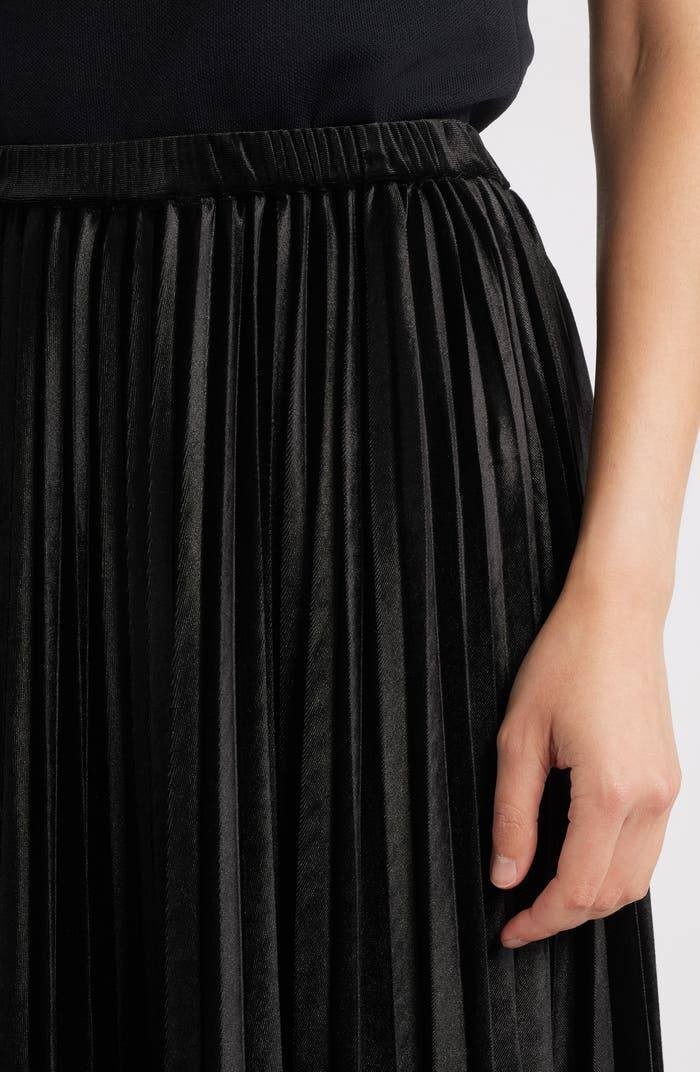 Anne Klein Pull‑On Pleated Velour Skirt – Size XXS – NWT – $119