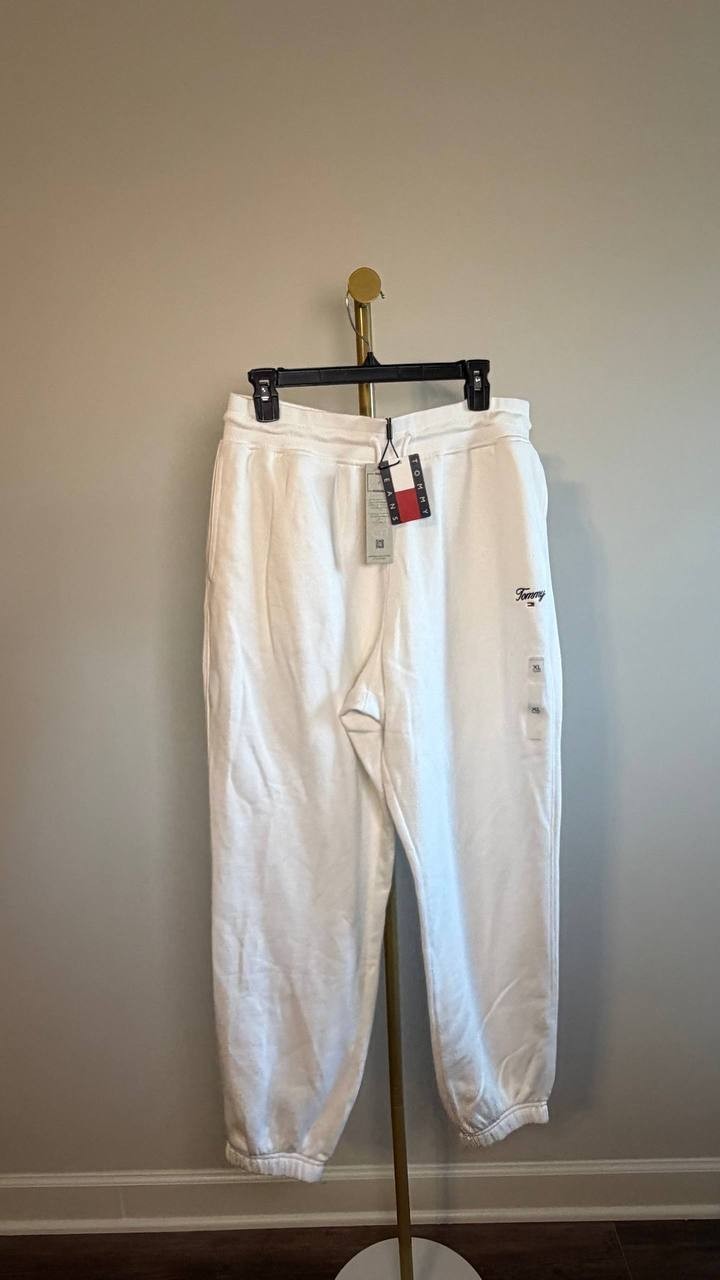 Tommy Hilfiger Relaxed Fit Joggers White XL NWT $69.50