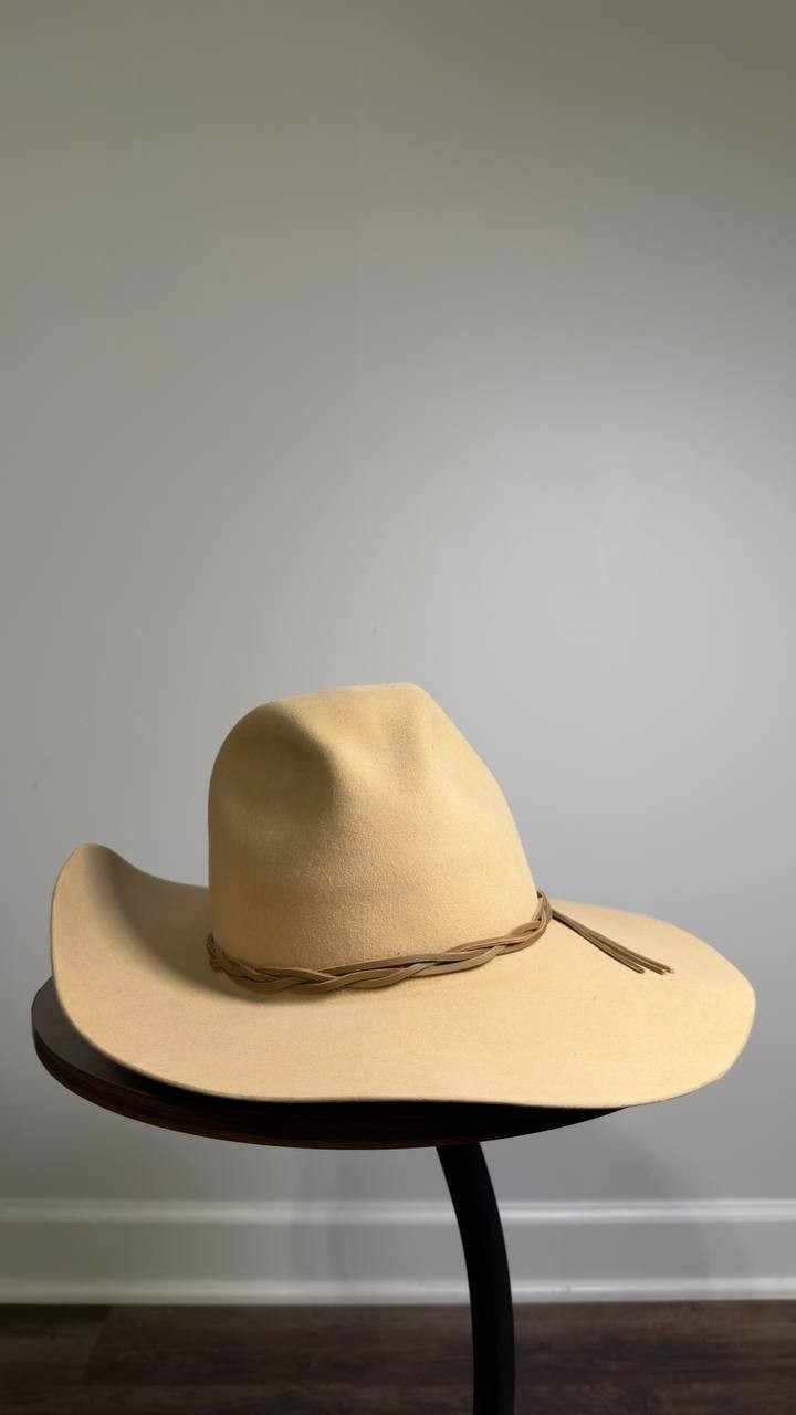 Stetson  &  The  Great  Cowboy  Hat  Butterscotch  Fur Felt  7 1/8  New  $525