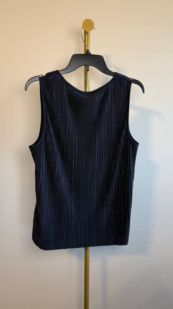 Calvin Klein Plissé Sleeveless Tank Top Sky Captain XL NWT $79