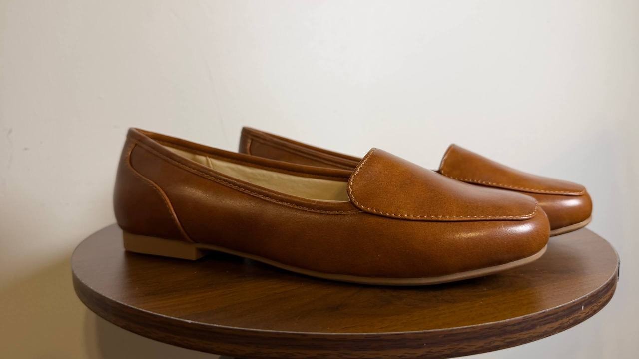 Journee Cognac Ballet Flats 7WD NIB MSRP $79