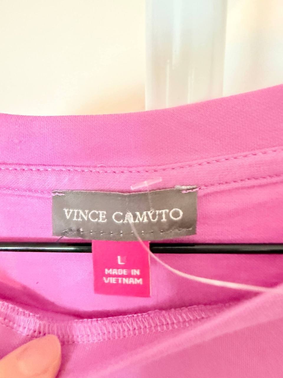 Vince Camuto Cropped Top – Pink – Size L – NWOT – $59