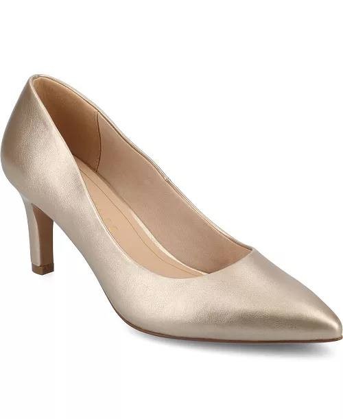 Journee Champagne Toe Dress Pumps 8.5M NIB MSRP $93