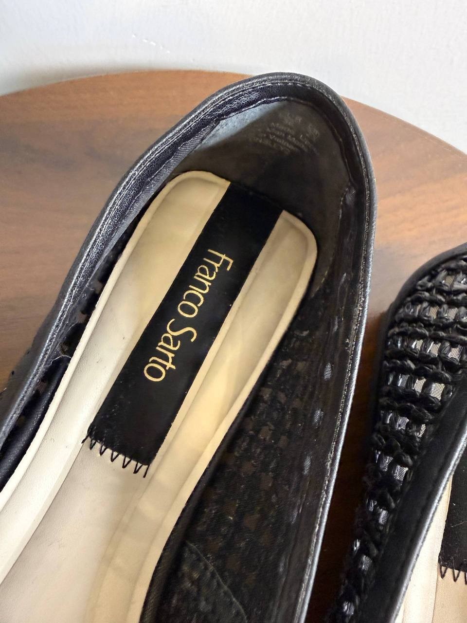 Franco Sarto “Tinsley” Mary Jane Flats – Size 6M – Black Mesh – Preowned