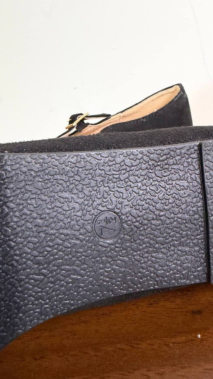 Journee Collection Carrie Flats 7.5M Black PU Mary Jane NIB msrp$71.99