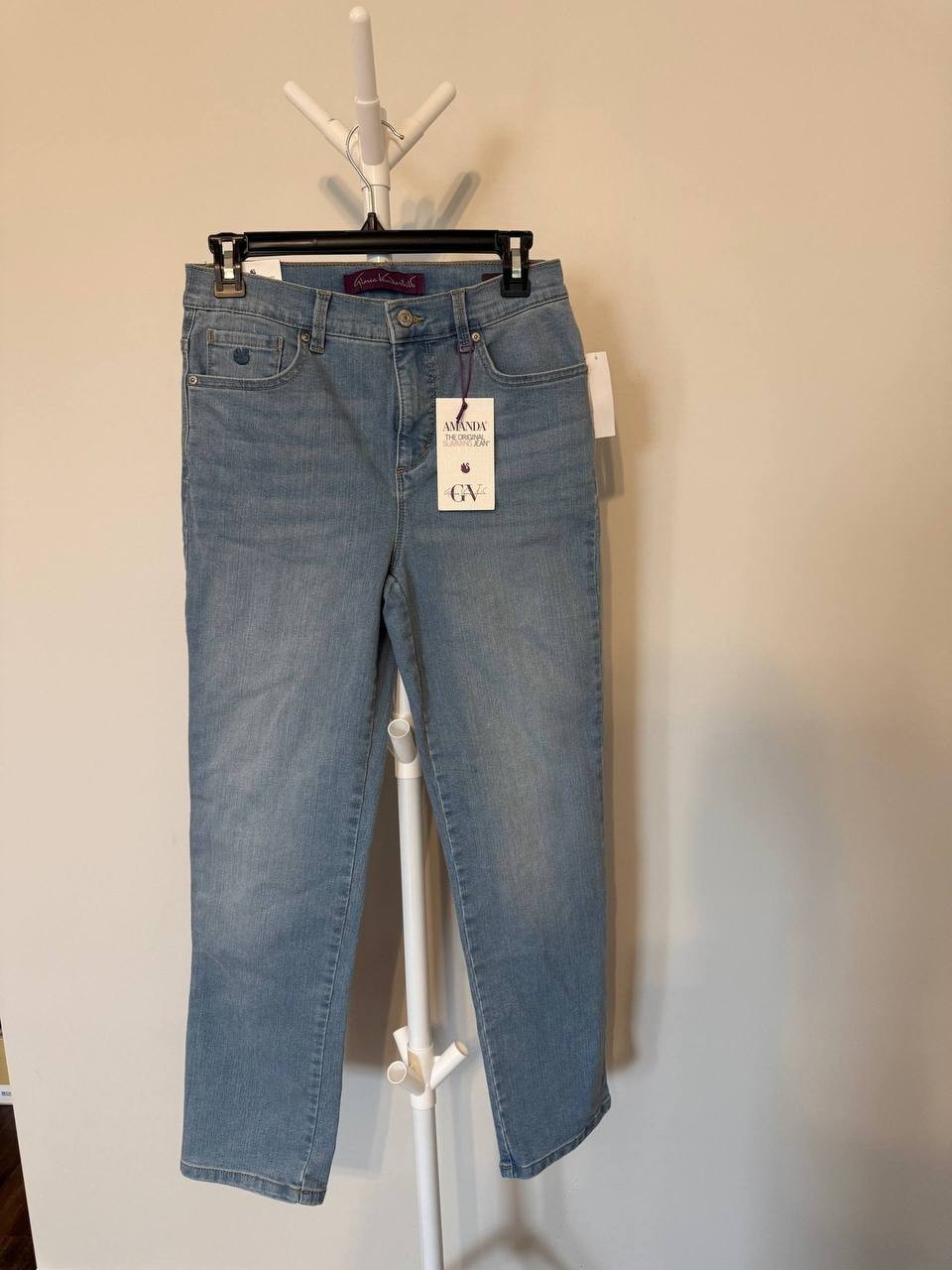 Gloria Vanderbilt Petite Amanda Jeans Light Blue Size 6P NWT Slimming MSRP$48