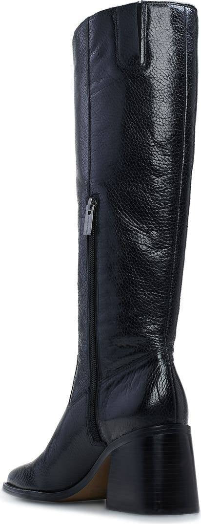 Vince Camuto Sangeti Knee‑High Leather Boots Black Women’s 6M NWB $239