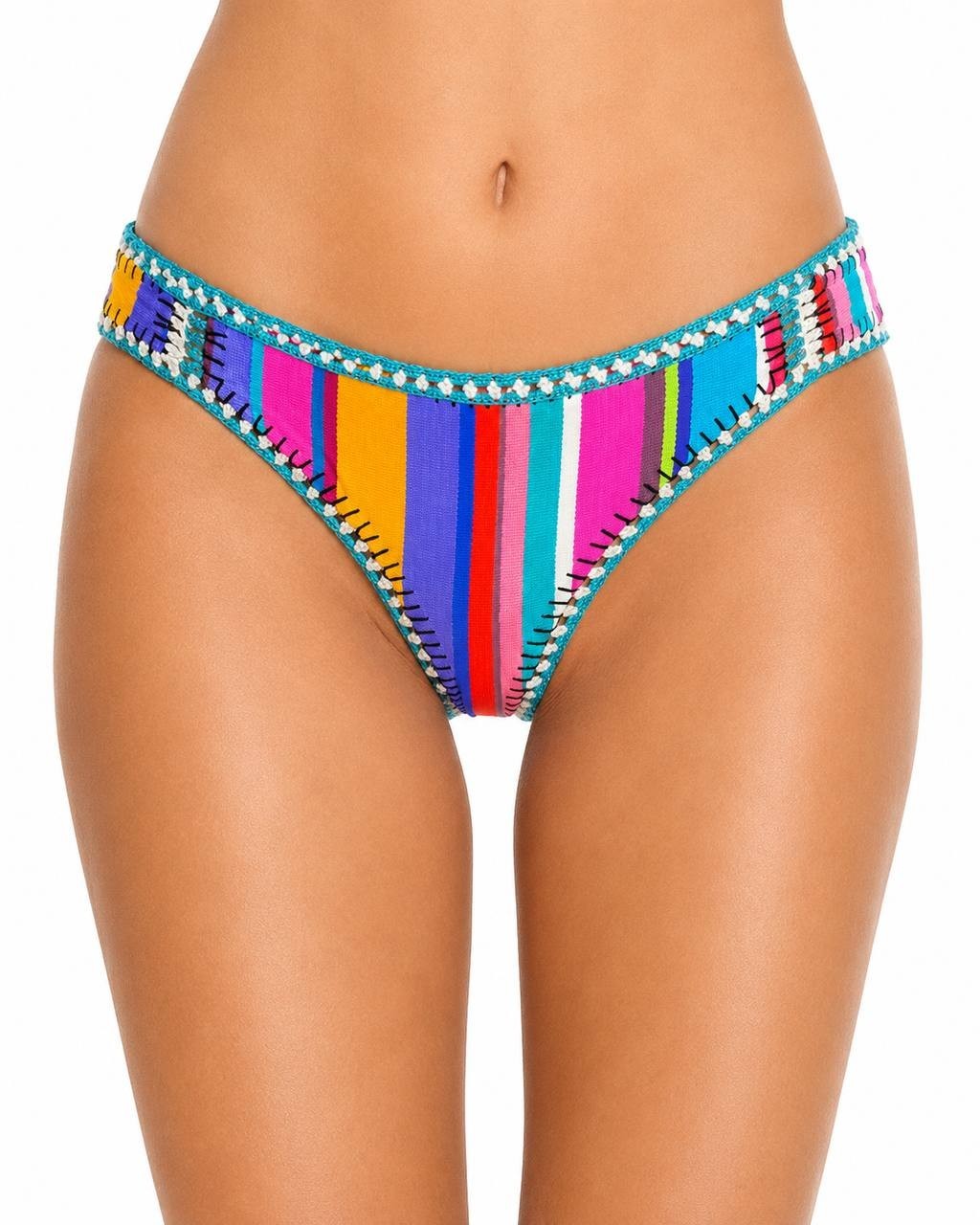 Nanette Lepore Crochet Multi Bikini Bottom L NWOT $88