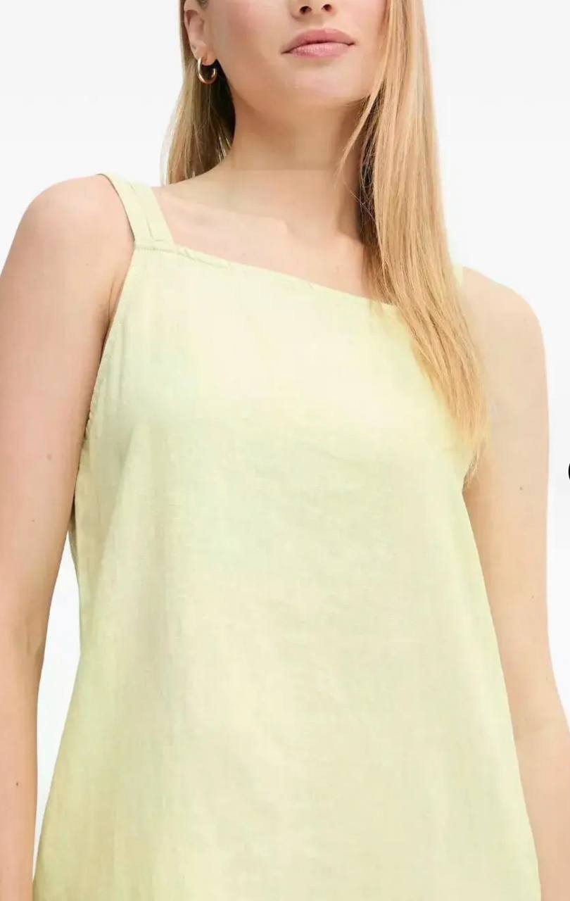 DKNY Sleeveless Square-Neck Midi Dress Tea Green S NWT $129