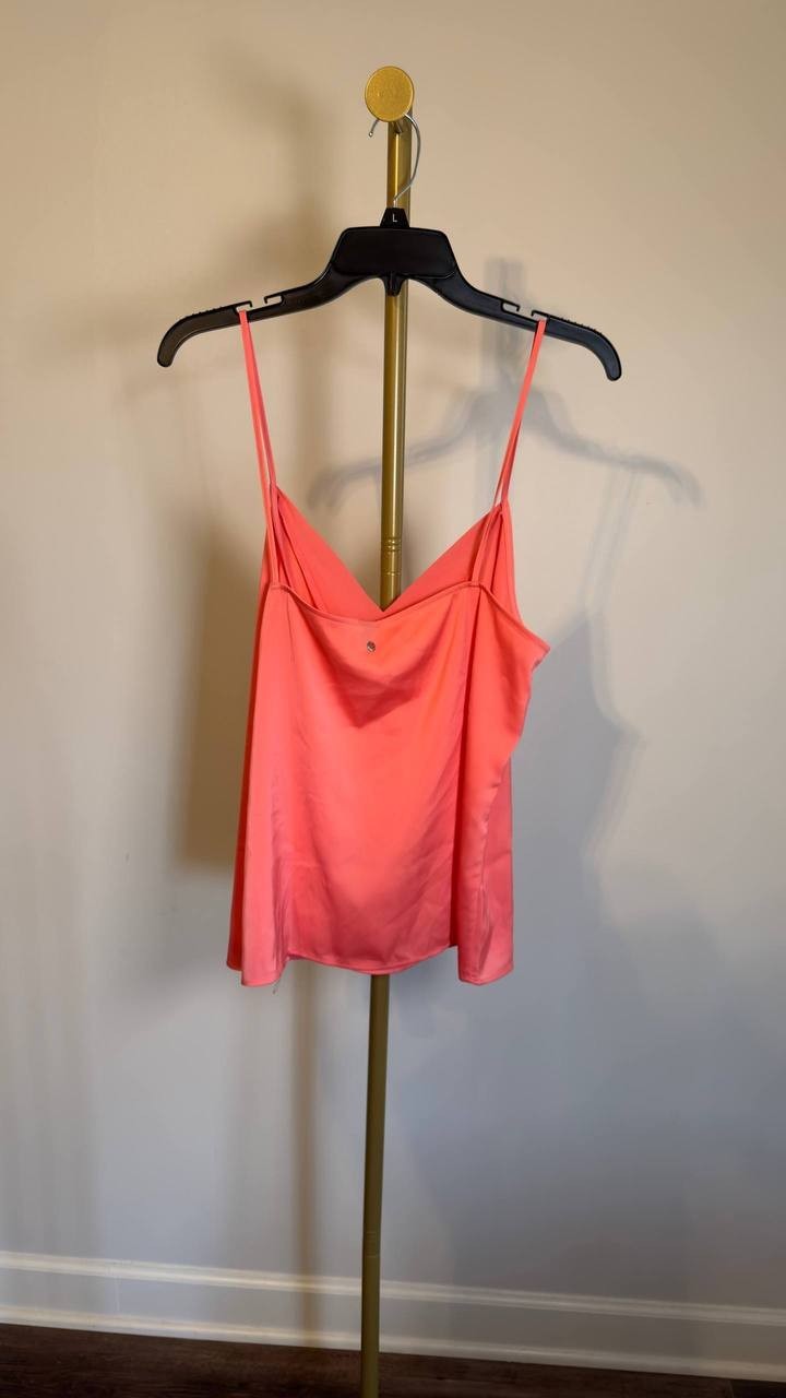 BOSS Ciecly Camisole V‑Neck Spaghetti Strap Top Medium Pink 12 NWT $89