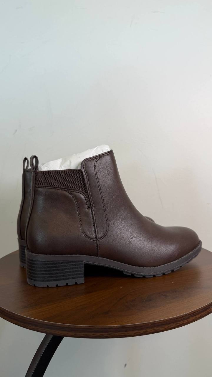 Style & Co Graciee Women’s Lug Booties Dark Roast 7W Man‑Made $69.90 NWB