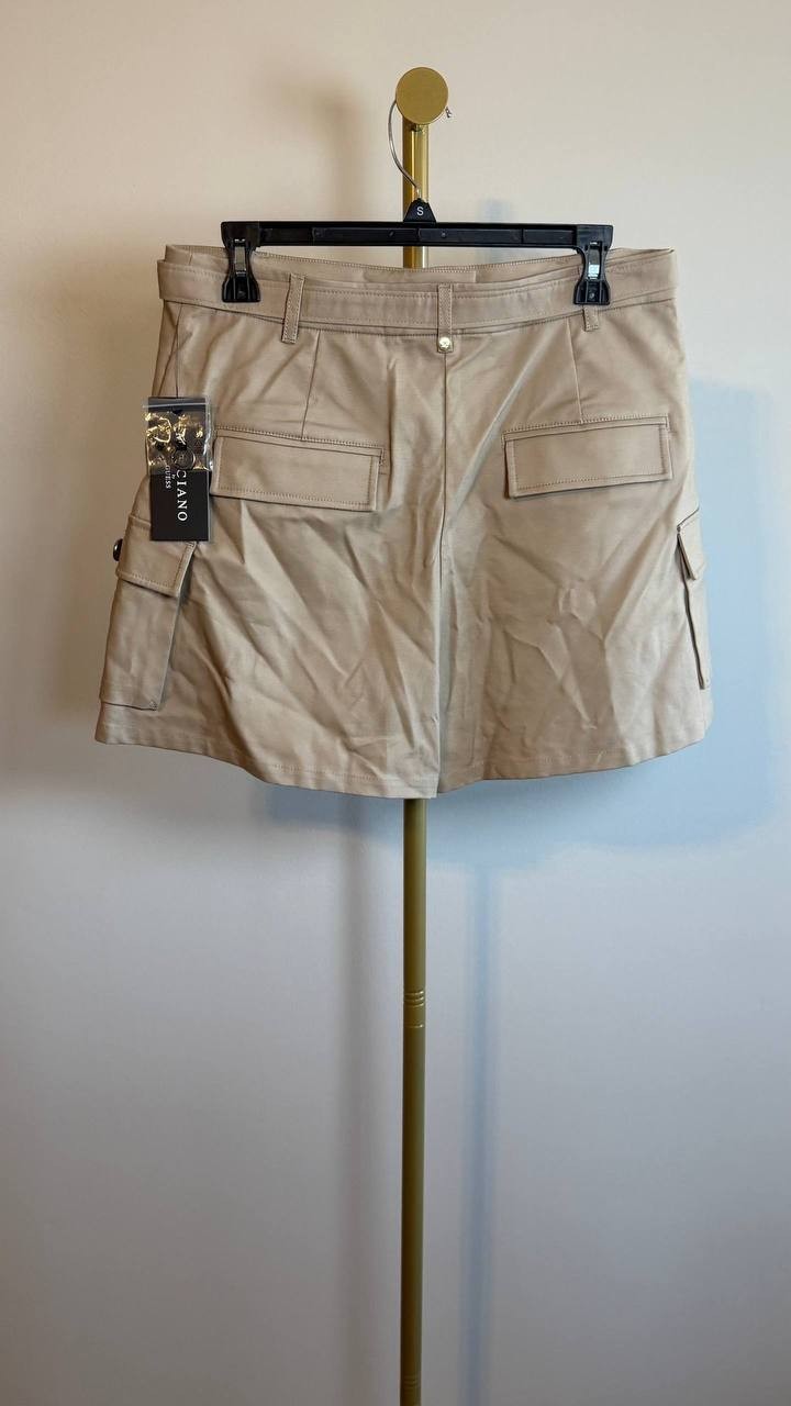 Marciano by Guess Cindy Belted Cargo Shorts Army Olive Size 8 NWT $180