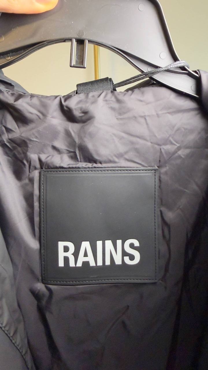 Rains Lohja Insulated Rain Jacket Black XL NWT $240