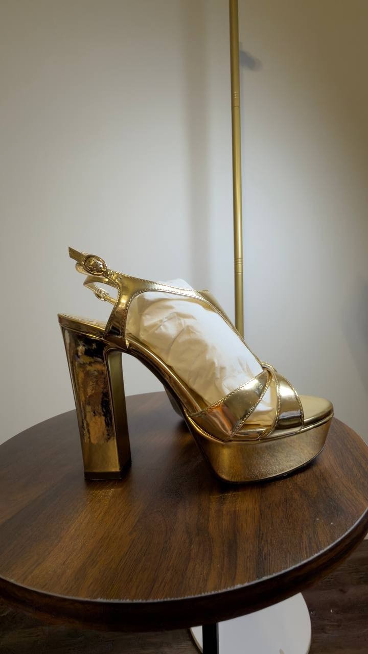 Jimmy  Choo  Platform  Sandals  Gold  37.5