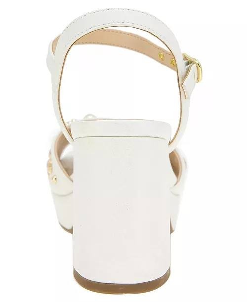 Reaction  by  Kenneth  Cole  Platform  Sandals  Ivory  8.5M  New  $99