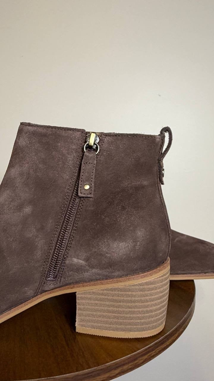 Dr. Scholl’s Dark Brown Suede Ankle Boots 9.5M NIB MSRP $115