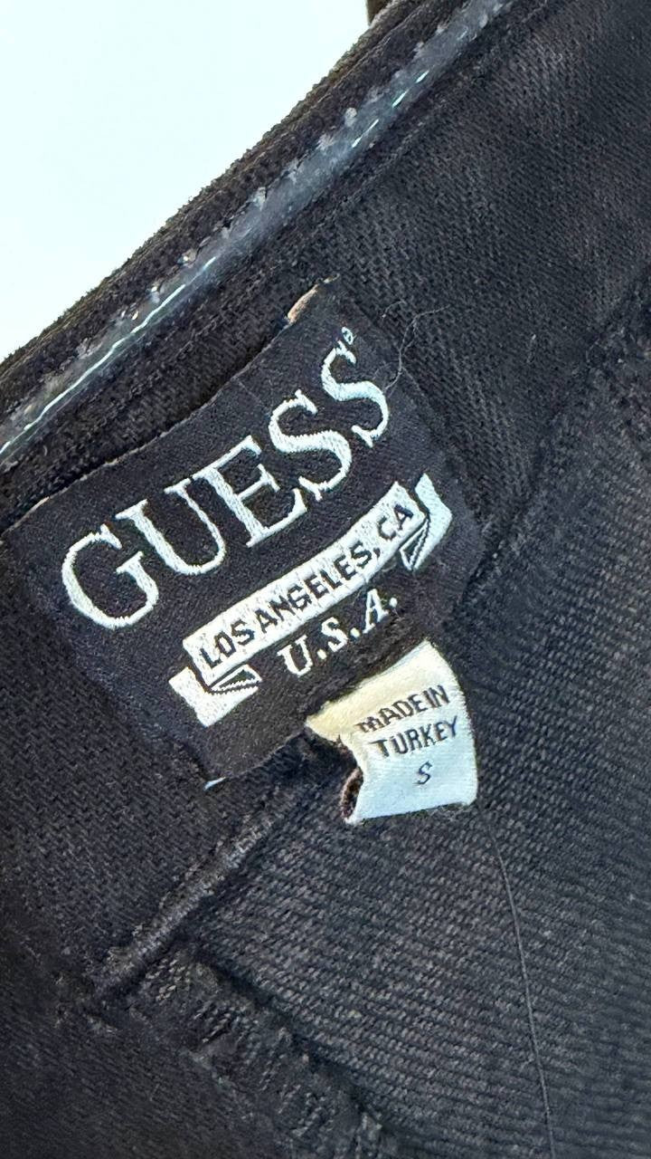 Guess Pamela Strapless Sequin Denim Dress Black Size S NWT $238