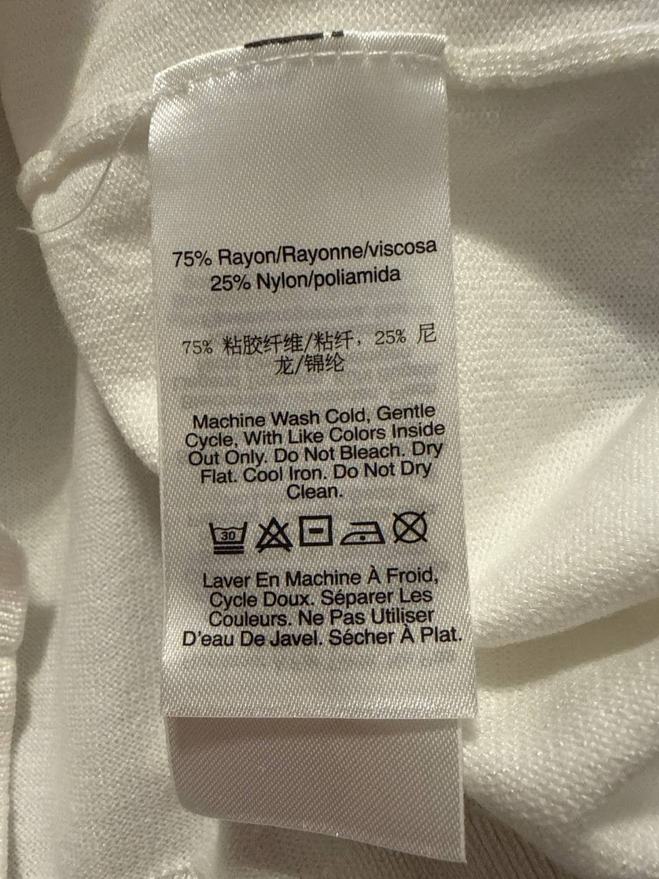 DKNY Puff Sleeve Sweater – White– Size XS – NWT