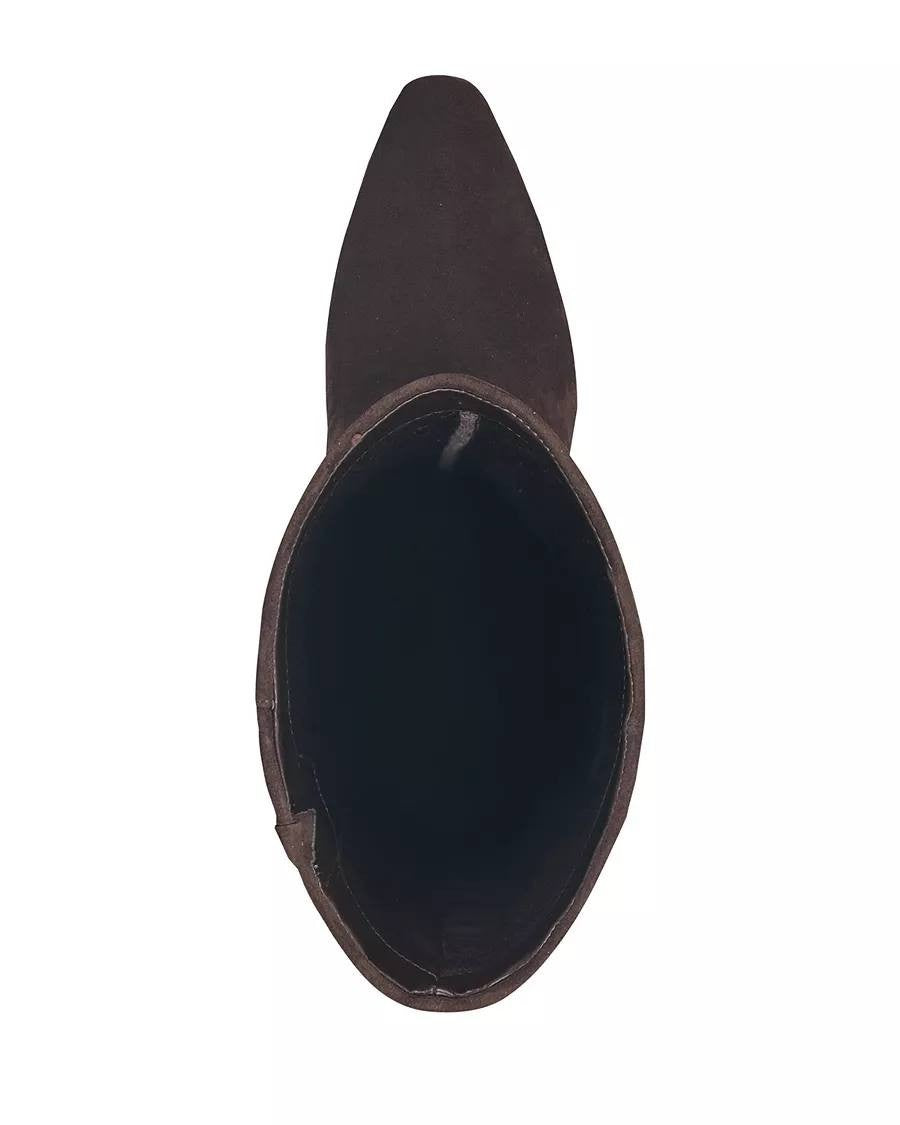 Marc Fisher LTD Yarli Boots 9M Dark Brown Leather Knee‑High Pull‑On NIB msrp$299