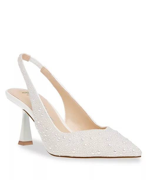 Betsey  Johnson  Slingback  Pumps  Ivory  9W  New  $119