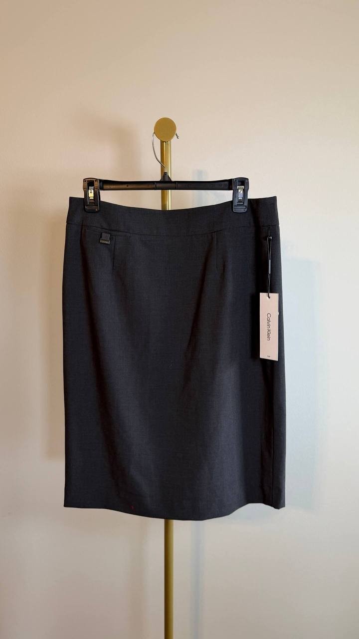 Calvin Klein Pencil Skirt Black Size 8 NWT $69.98