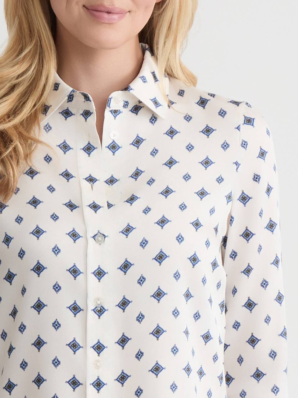 ones Satin Twill Button‑Down Blouse – Size XS – New – Has Been Washed – $79.50