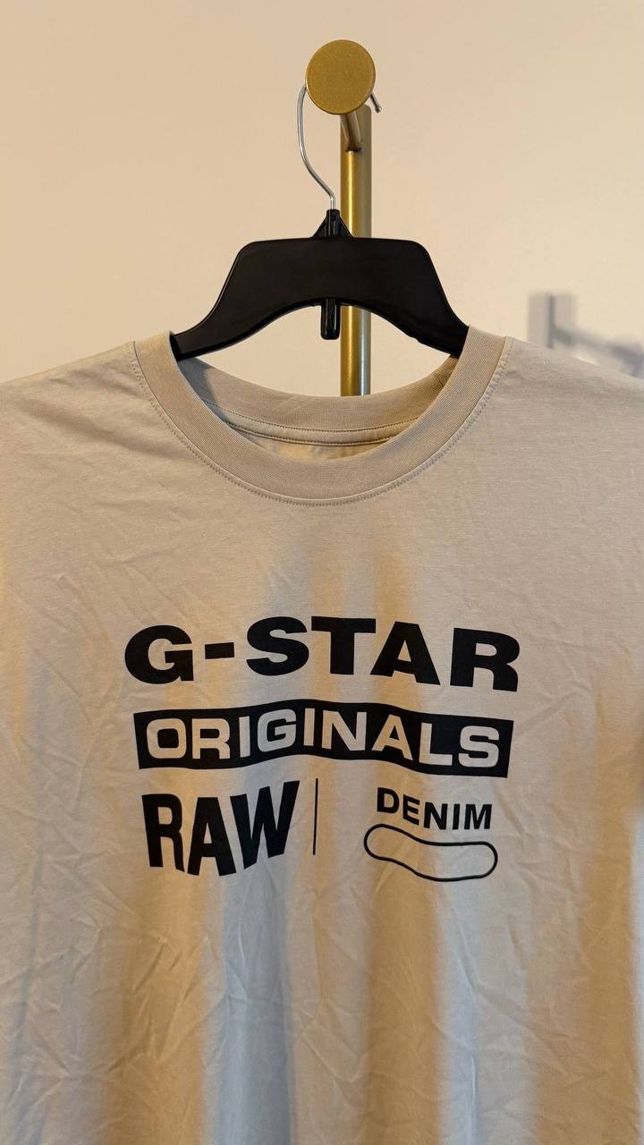 G‑Star RAW Men’s Originals T‑Shirt Beige L $45 NWT