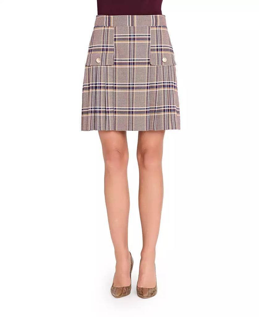 Tahari Petite Plaid Pleated Skirt – Size 8P – NWT – $99