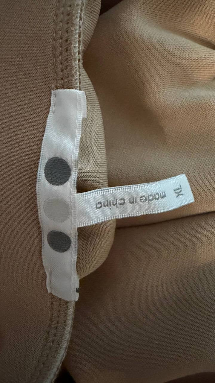 Three Dots Women’s Mariam Pant Light Taupe Pull On Straight Leg Size XL NWOT $88