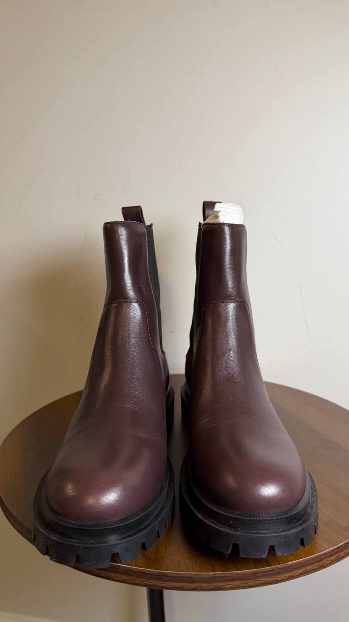 Arezzo Brown Leather Boots 5.5B NIB MSRP $139